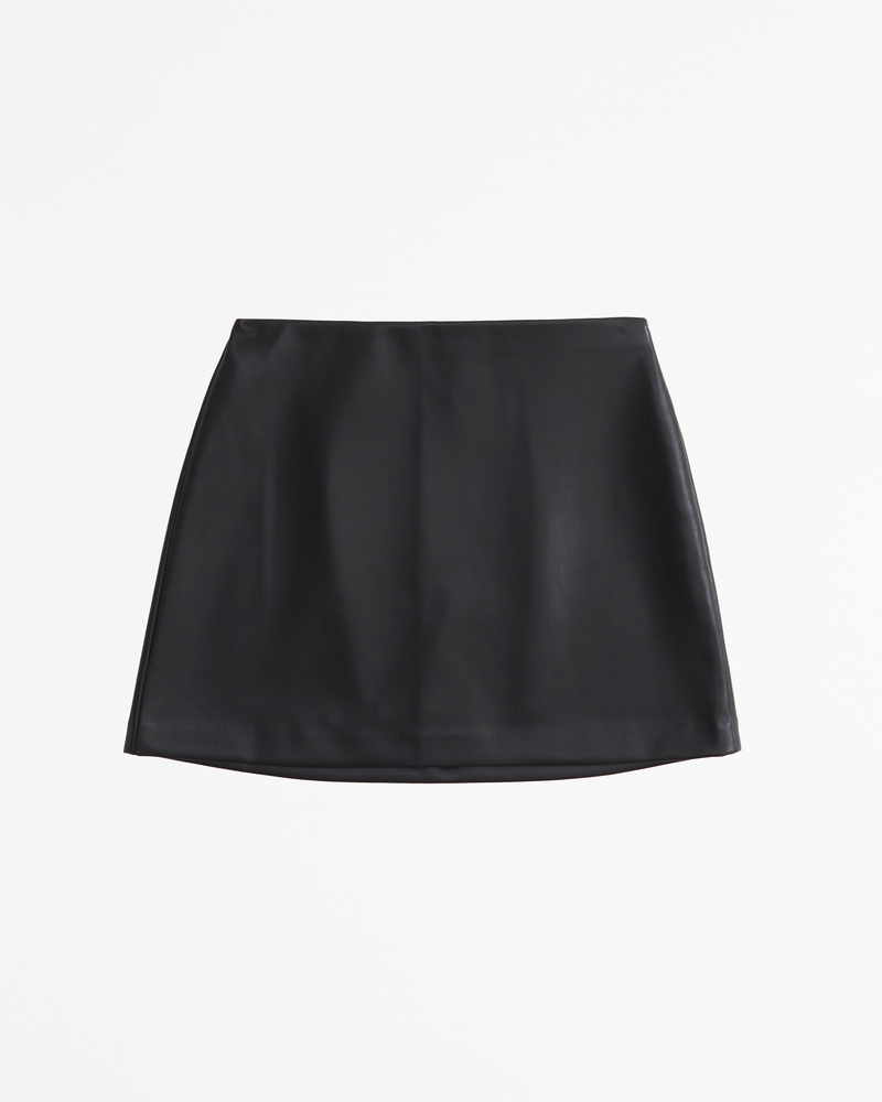 Abercrombie & fitch faux leather mini skirt best sale