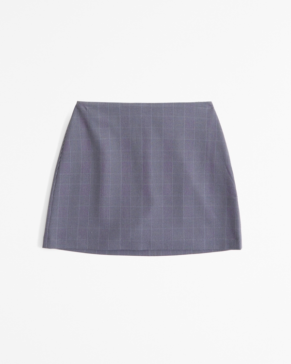 The A&F Scarlett Mini Skort, Gray Plaid view 1