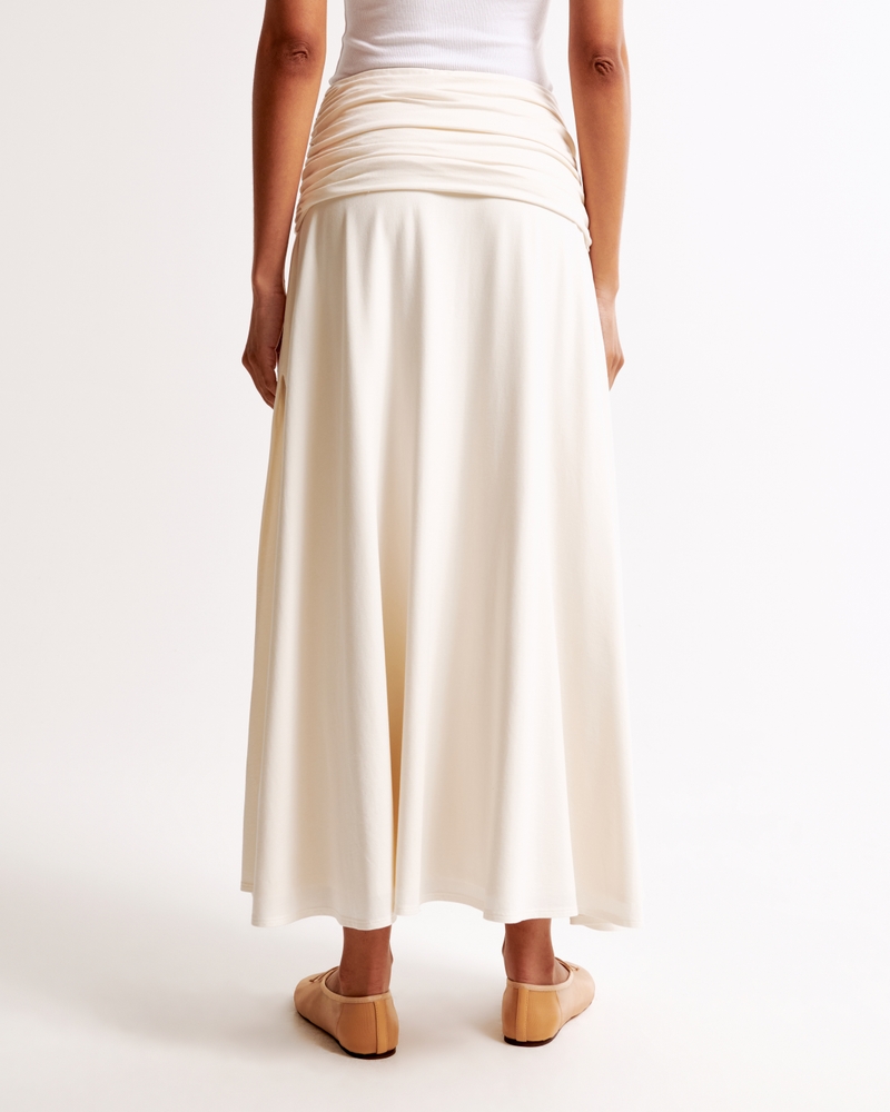 Foldover Knit Maxi Skirt