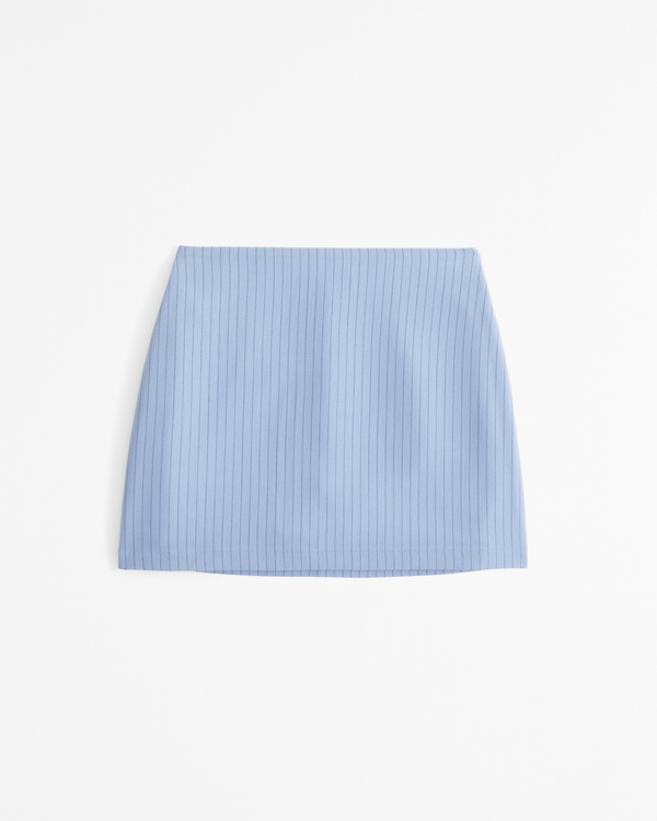 The A&F Scarlett Mini Skort, Light Blue Stripe view 1