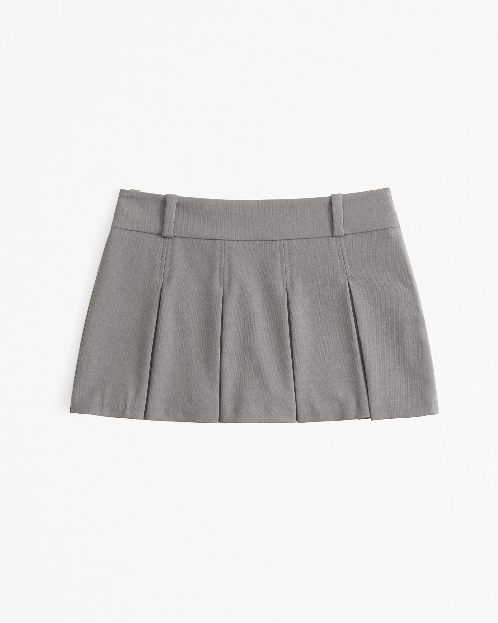 Mid Rise Pleated Mini Skort