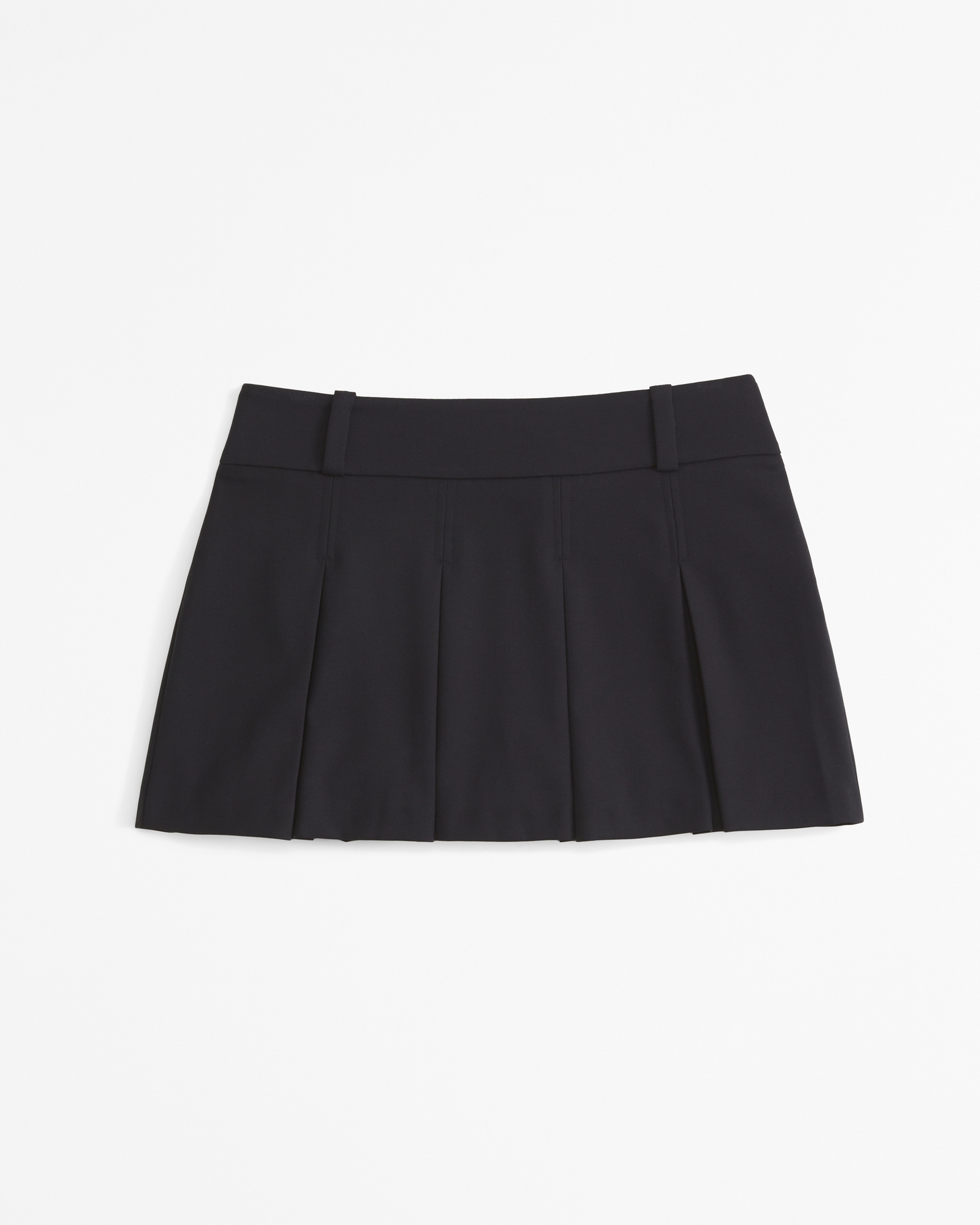 Mid Rise Pleated Mini Skort