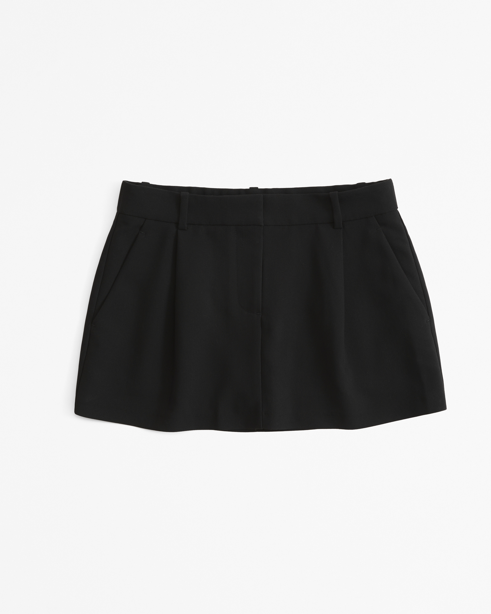 Mid Rise Pleated Mini Skort