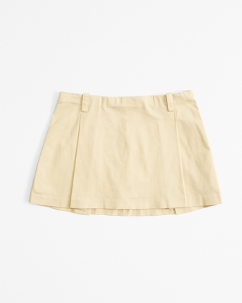 Women s Mid Rise Pleated Mini Skort Women s Bottoms Abercrombie