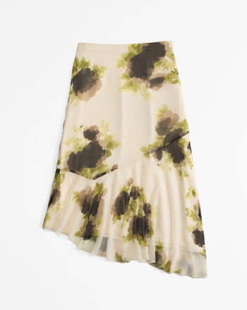 Aveen Crinkle Knit Stretch Midi Skirt