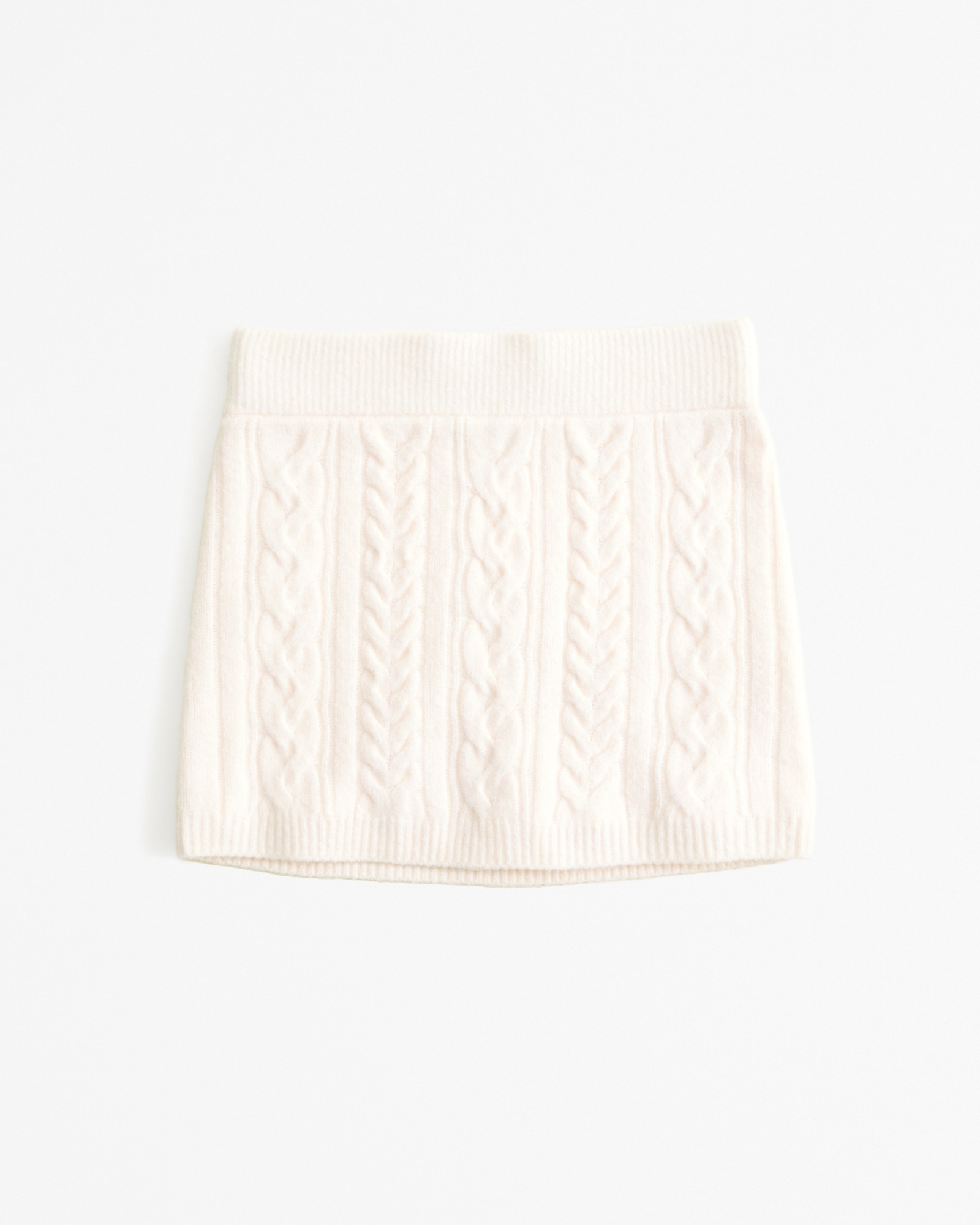 Cable Sweater Mini Skirt