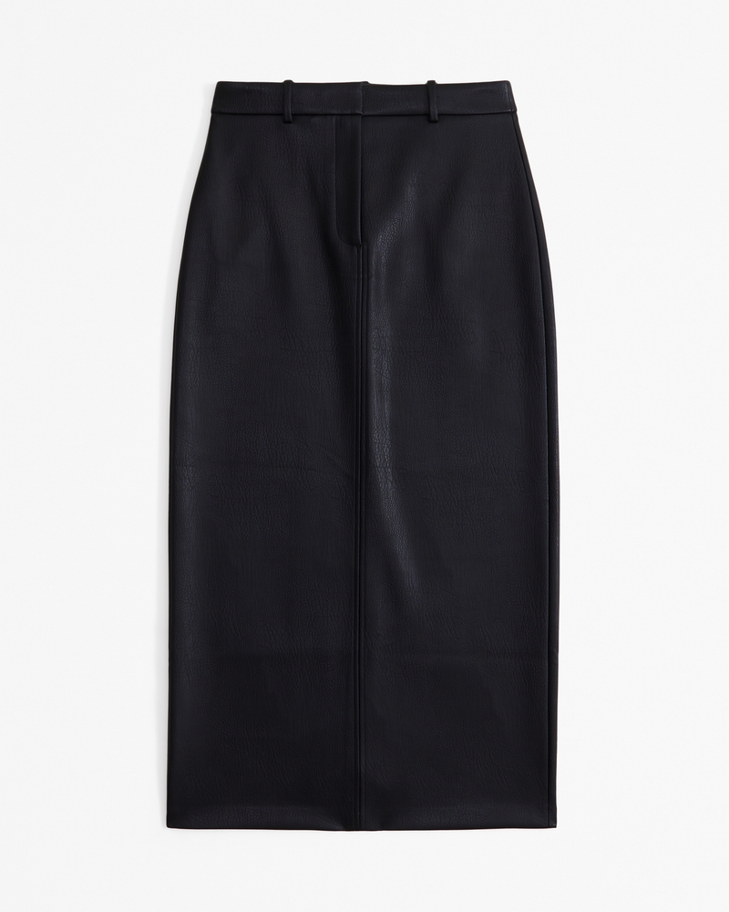 スカート BURBERRY BLACK LEATHER AKARE SKIRT Burberry Wool Belted Pin Pleated Fringe Skirt Black