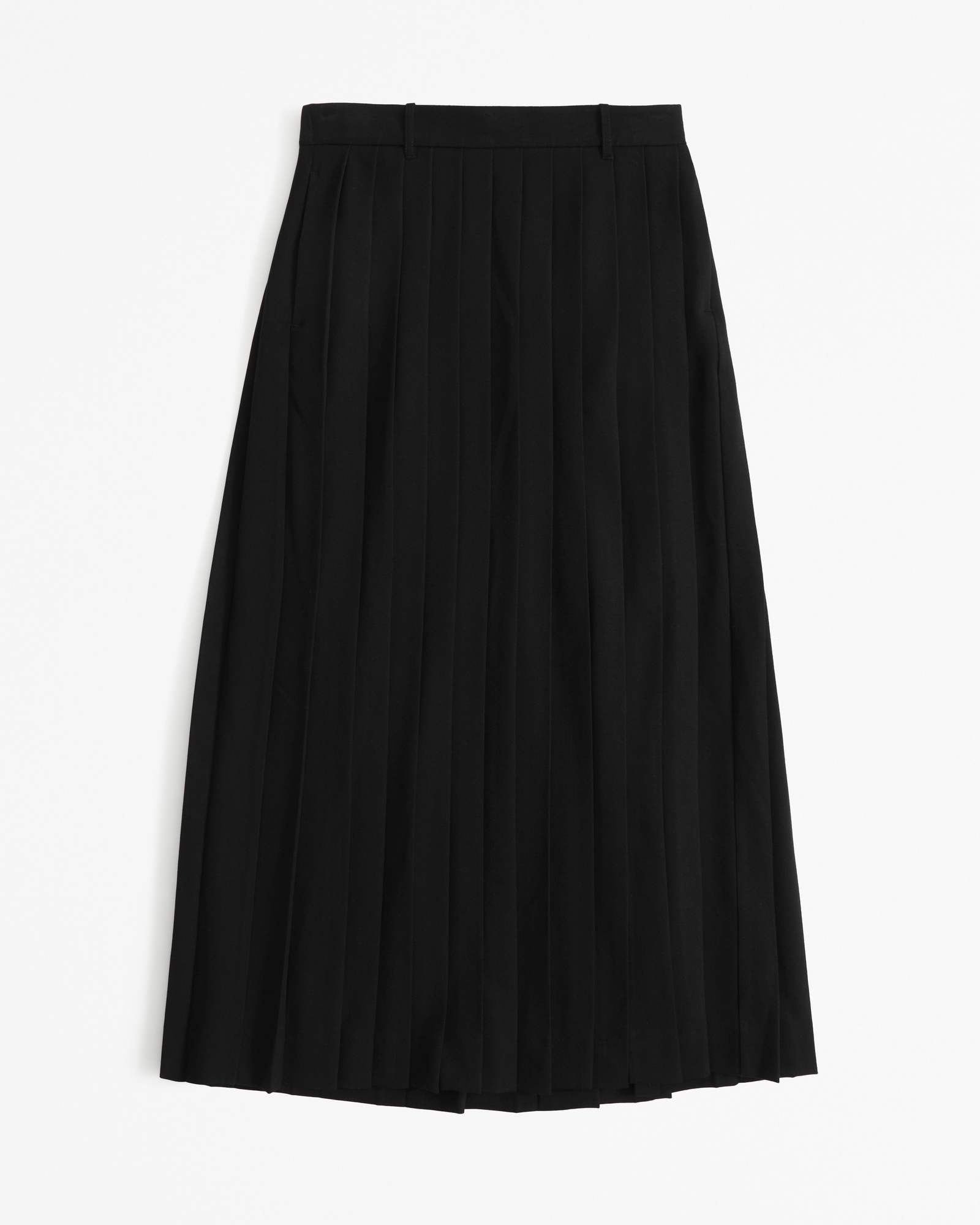 Tailored Pleated Maxi Skirt