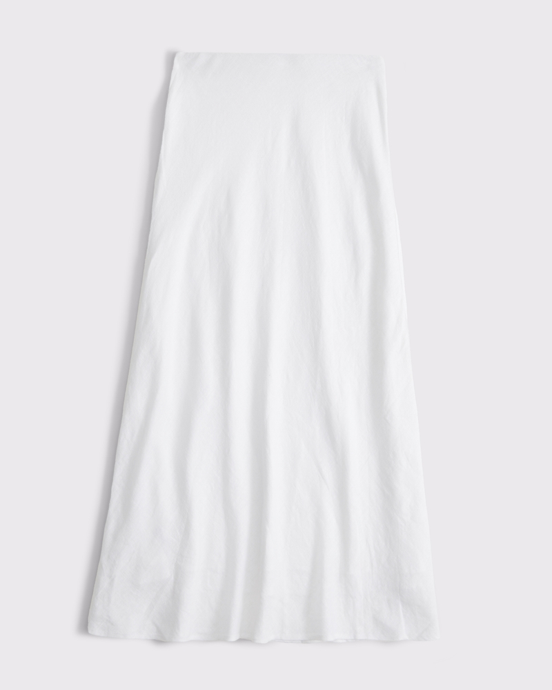 Women's Mid Rise Linen-Blend Maxi Skirt | Women's Clearance