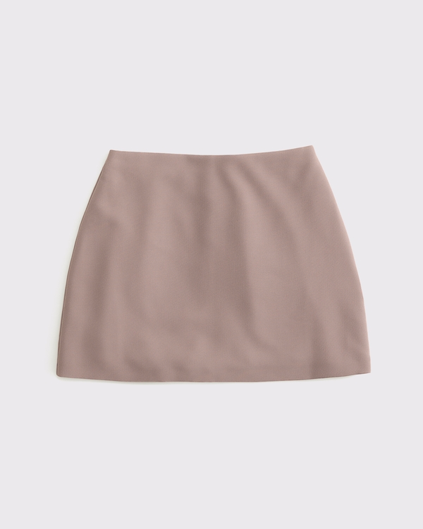 The A&F Scarlett Curve Love Mini Skort, Deep Taupe view 1