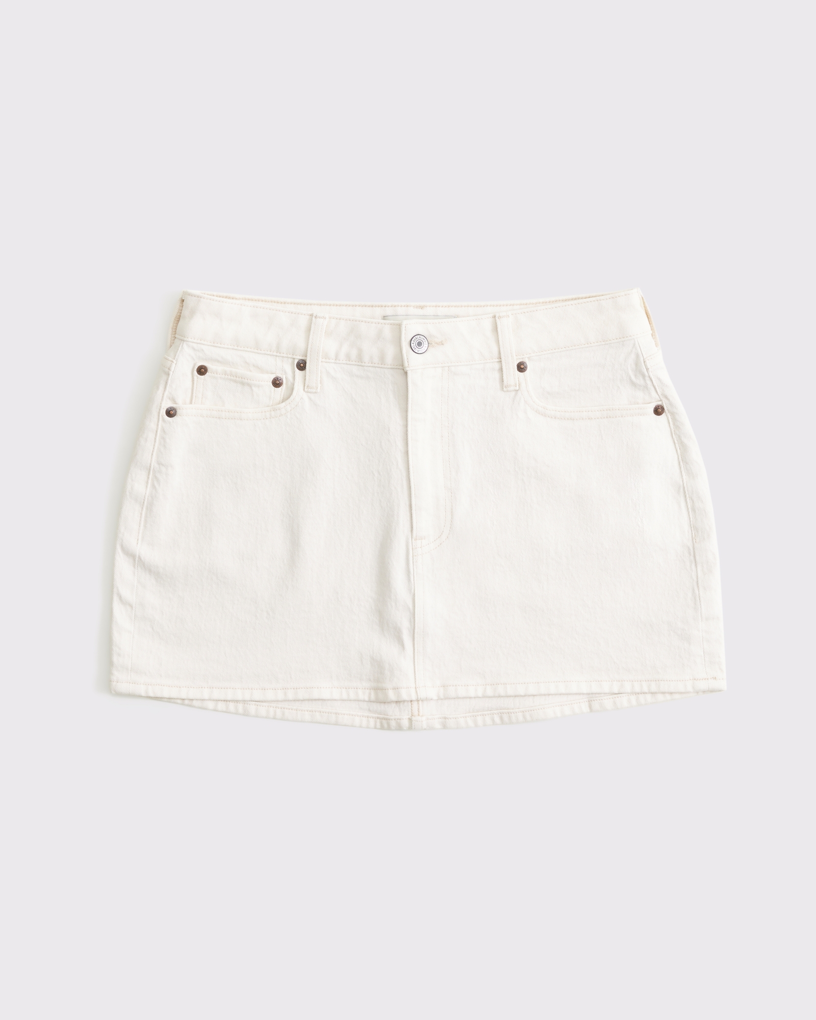 Curve Love Mid Rise Denim Mini Skirt