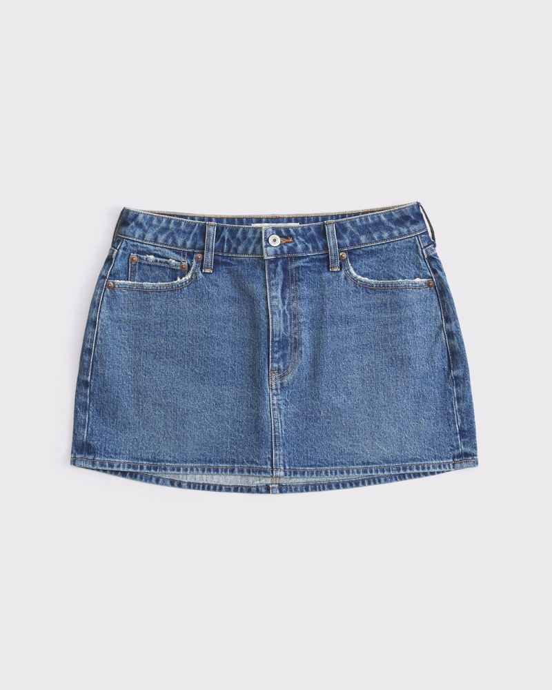 Curve Love Mid Rise Denim Mini Skirt