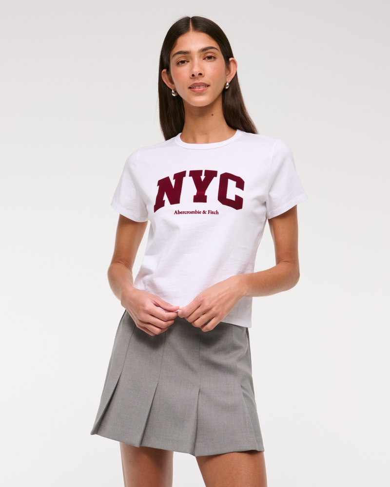 Mid Rise Pleated Mini Skort