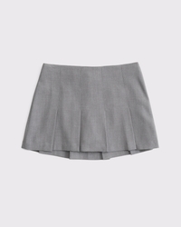 Mid Rise Pleated Mini Skort