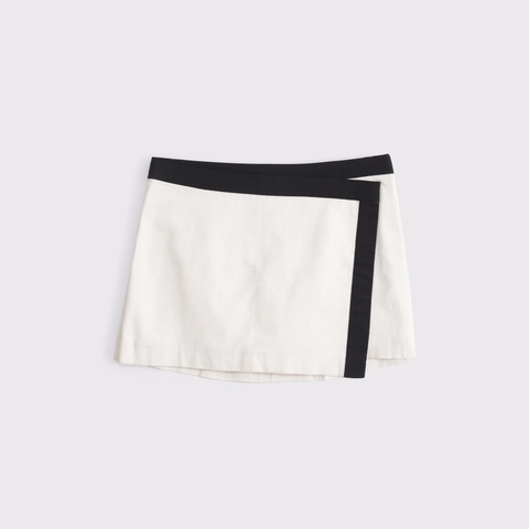 Женские юбки Abercrombie & Fitch Mid Rise Wrap Mini Skort