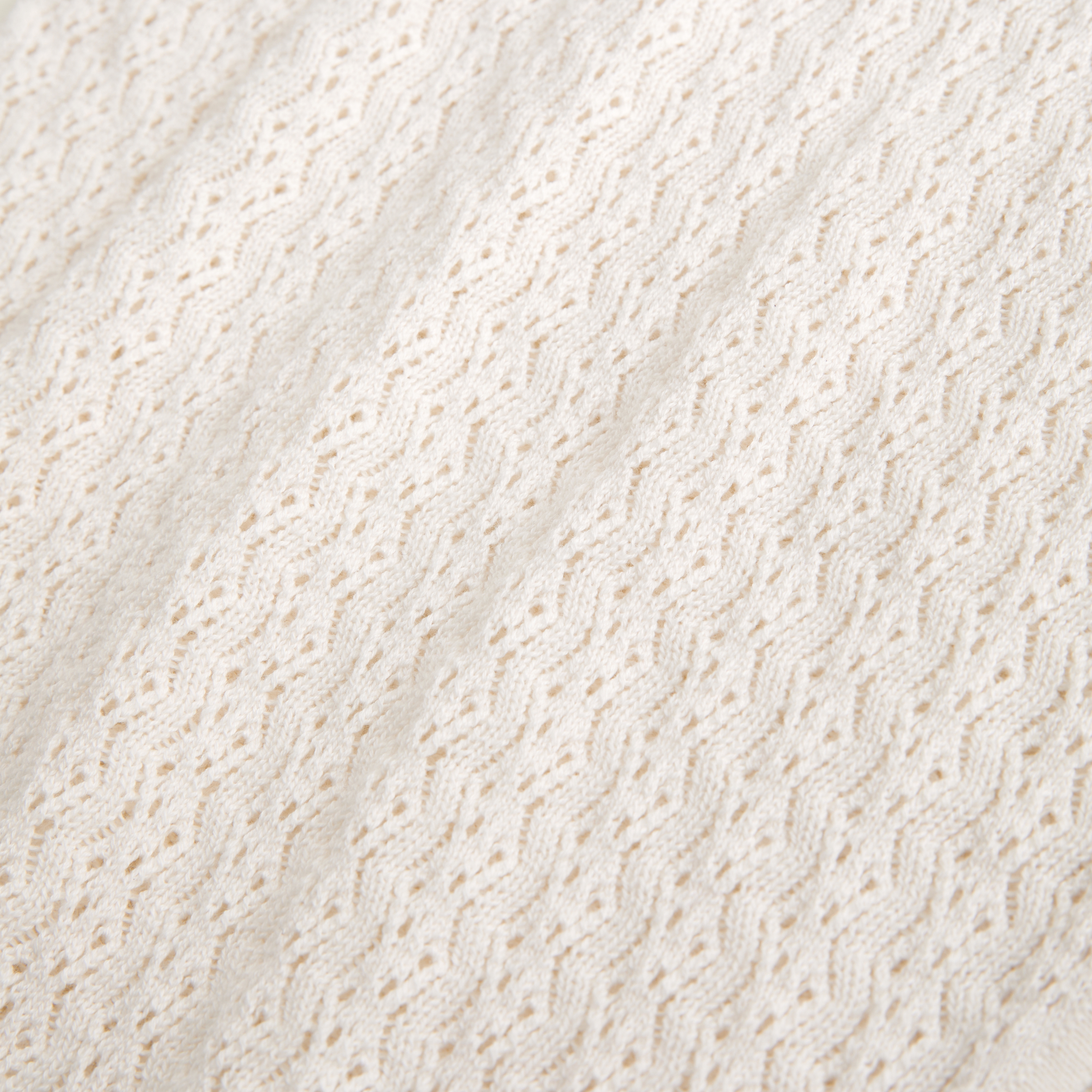 Abercrombie & Fitch Mid Rise Crochet-style Maxi Skirt In White