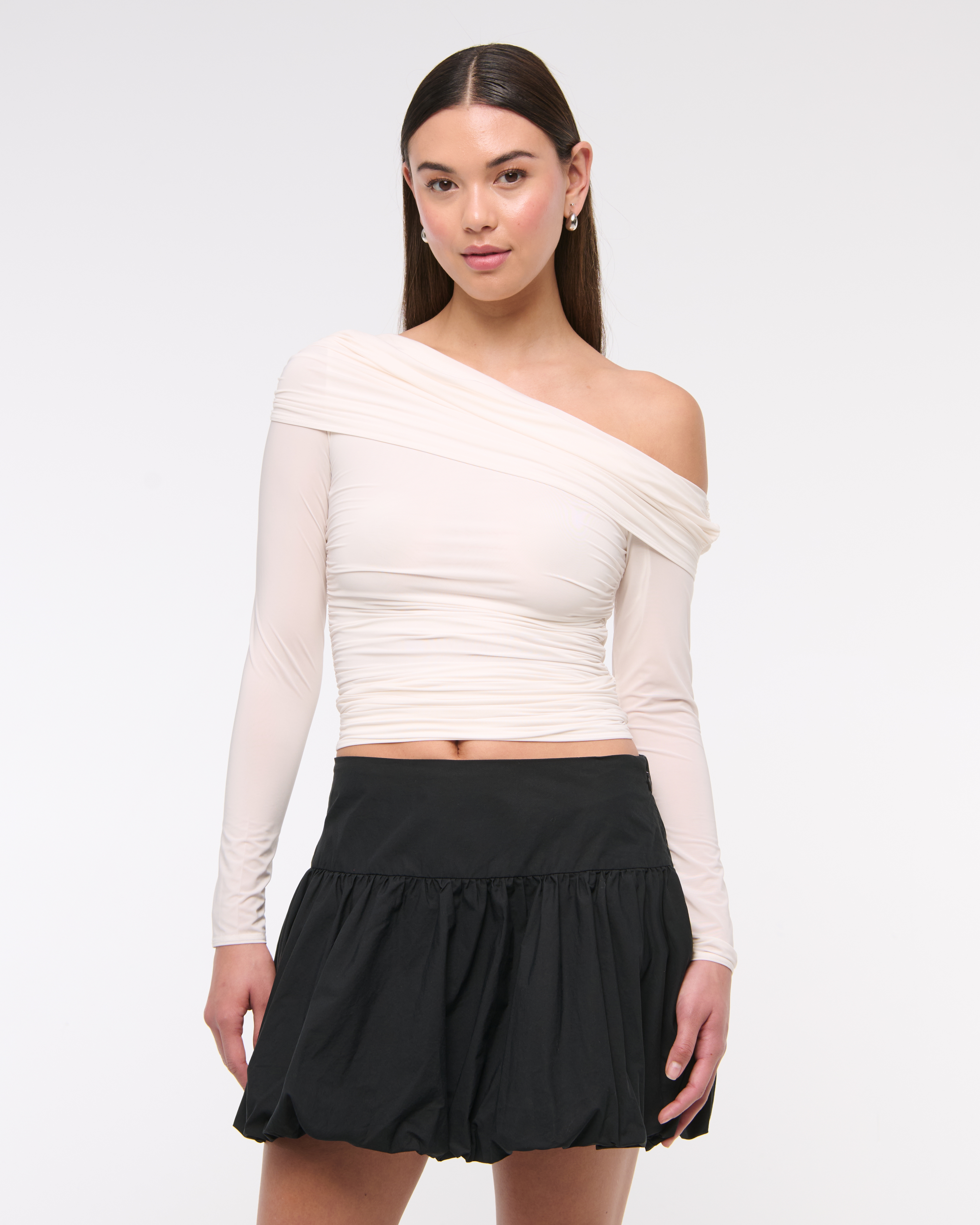 Women's Drop-Waist Bubble Hem Mini Skort | Women's Bottoms