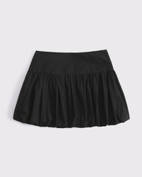 Drop-Waist Bubble Hem Mini Skort