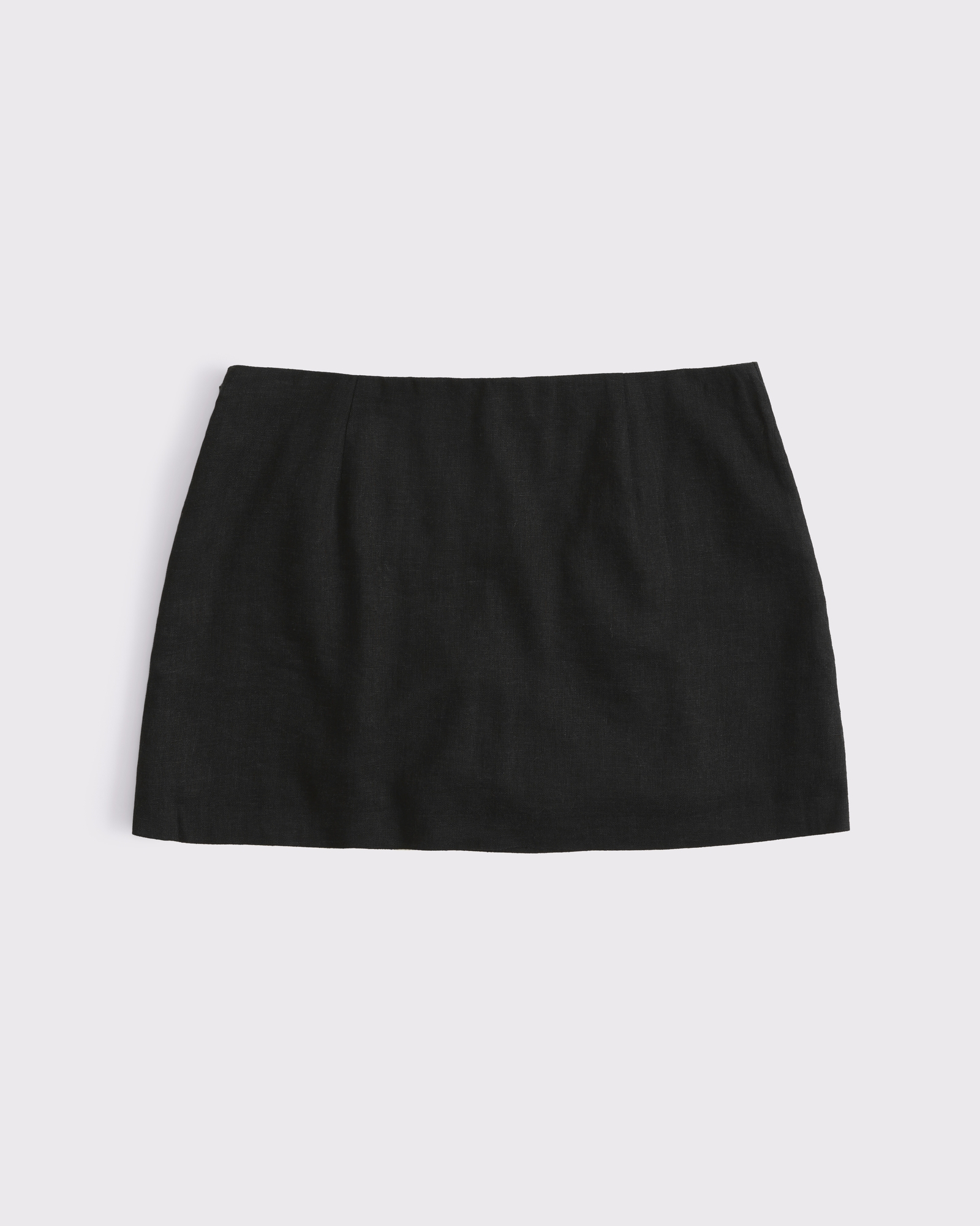 The A&F Scarlett Mid Rise Linen-Blend Mini Skort