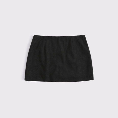 Женские юбки Abercrombie & Fitch The A&F Scarlett Mid Rise Linen-Blend Mini Skort