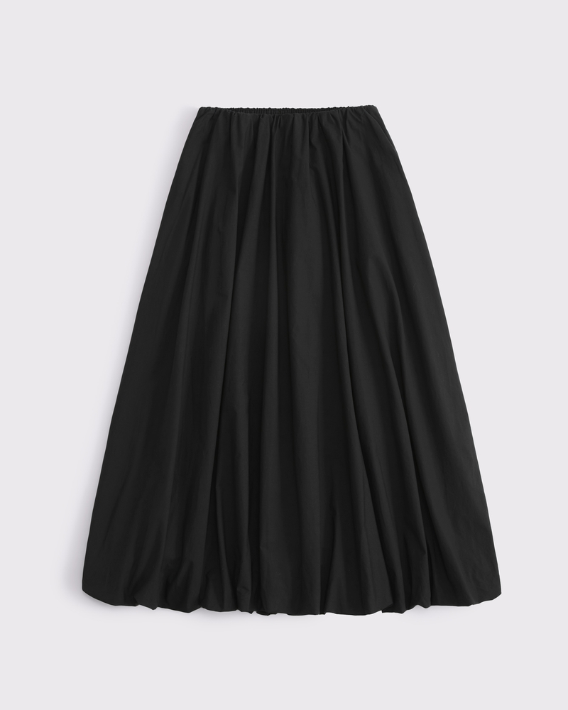 Midi circle linen summer skirt for women 5070