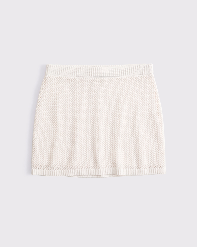 Women's Mid Rise Crochet-Style Mini Skirt | Women's Bottoms