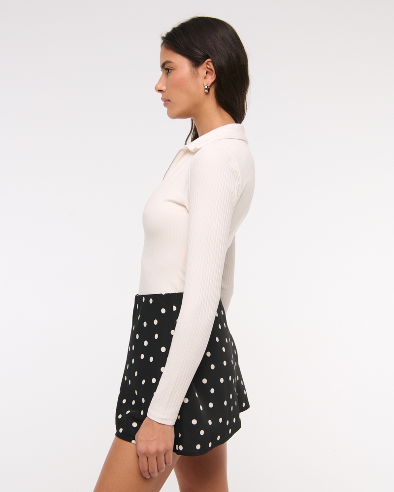 High Rise Flirty Mini Skort