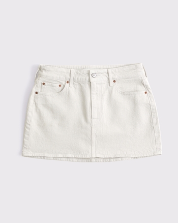 Curve Love Mid Rise Denim Mini Skirt