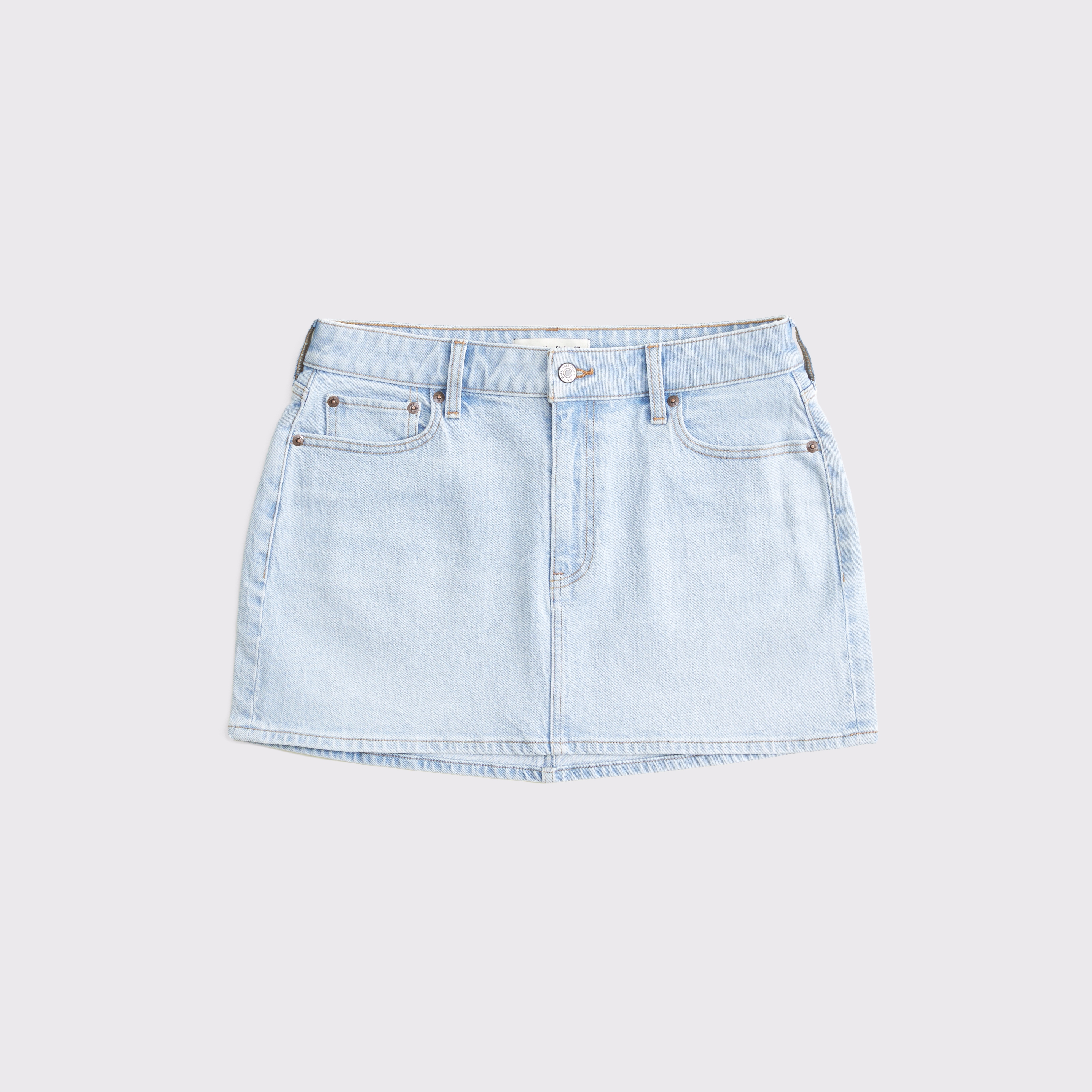 ★ DIAGONAL★ CURVED RISE DENIM SKIRT blue grey DA233SK02BL Light Wash Blue Faded Vintage Asymmetric Low-Rise Denim Mini