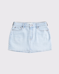 Curve Love Mid Rise Denim Mini Skirt