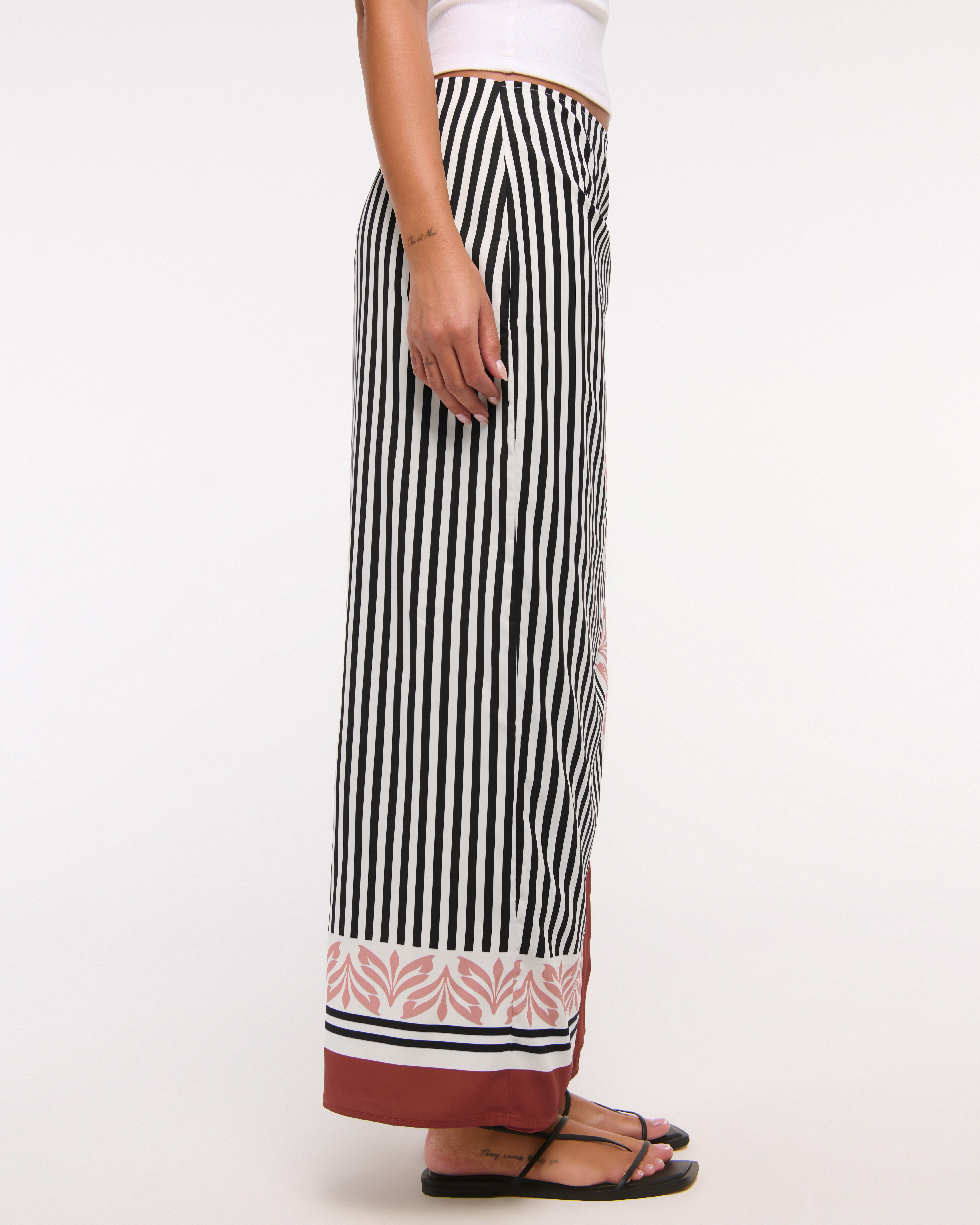 Abercrombie & Fitch High Rise Scarf Style Wrap Maxi Skirt