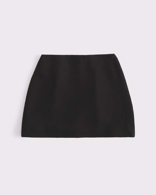 The A&F Scarlett Curve Love Mini Skort, Black view 1