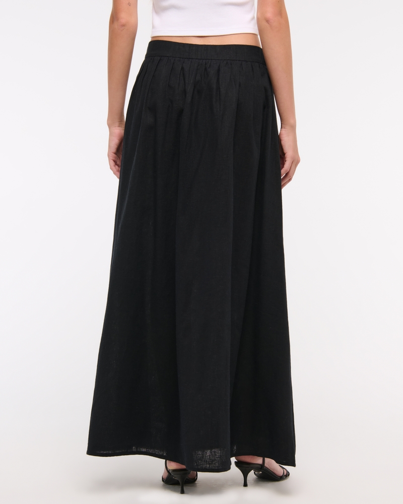 High Rise Ankle-Length Maxi Skirt