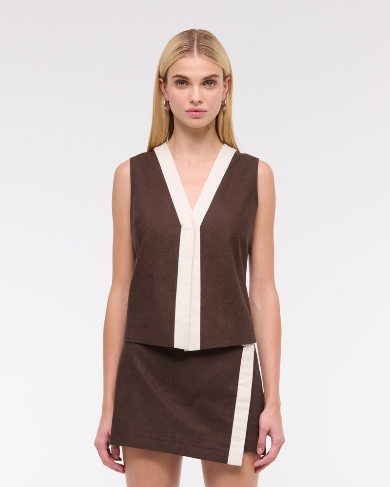 Cropped Linen-Blend Cami