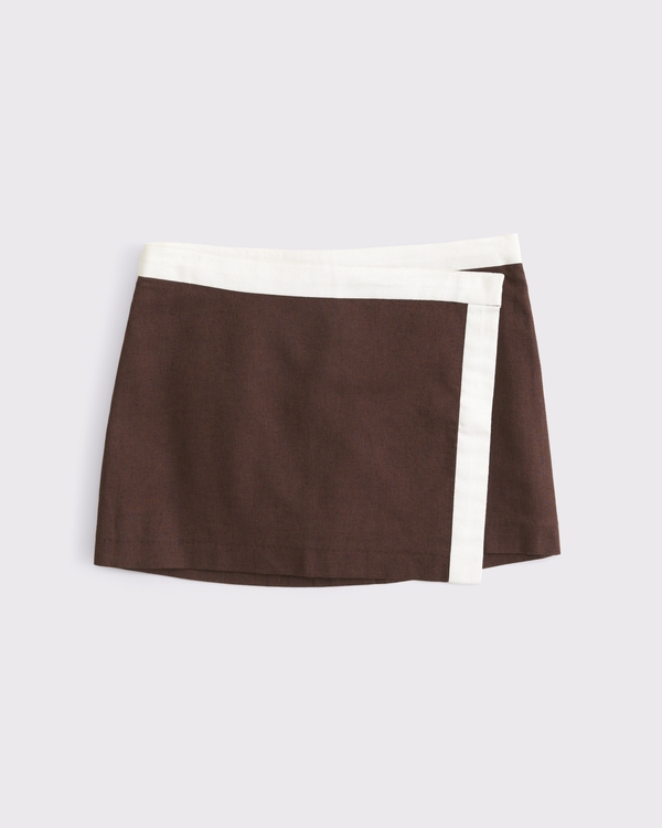 Women's Mid Rise Wrap Mini Skort | Women's Clearance | Abercrombie.com