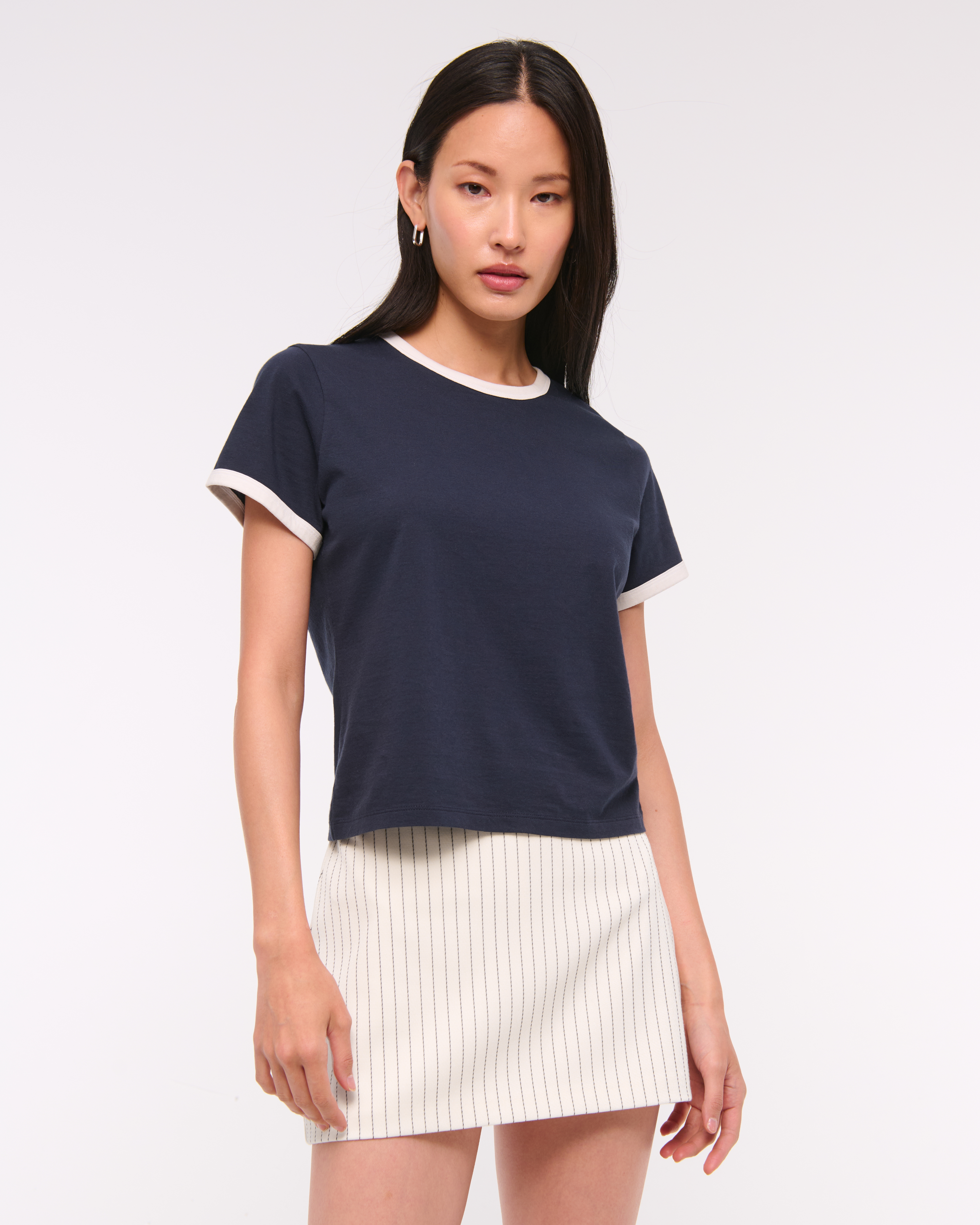 Abercrombie & Fitch The A&f Scarlett Mid Rise Mini Skort In White