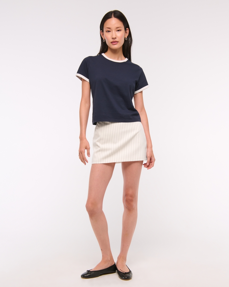 The A&F Scarlett Mid Rise Mini Skort
