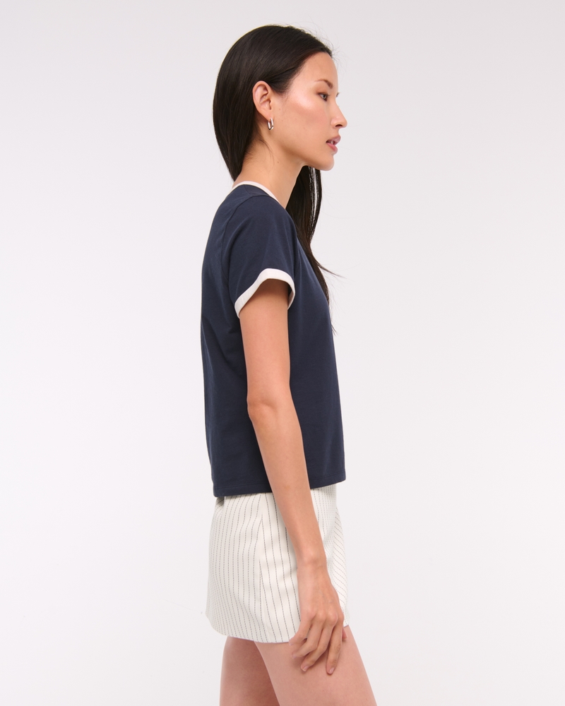 The A&F Scarlett Mid Rise Mini Skort