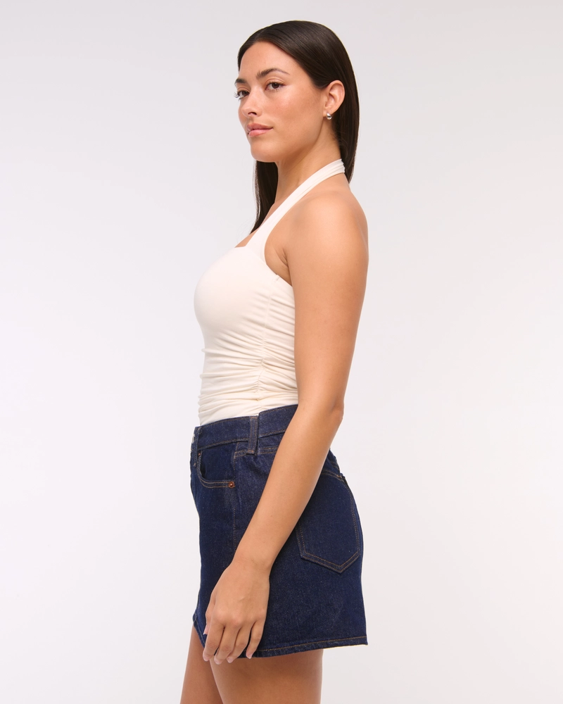 Curve Love Mid Rise Denim Mini Skirt