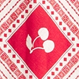 red cherry print