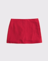 Minifalda pantalón de mezcla de lino de tiro medio A&F Scarlett