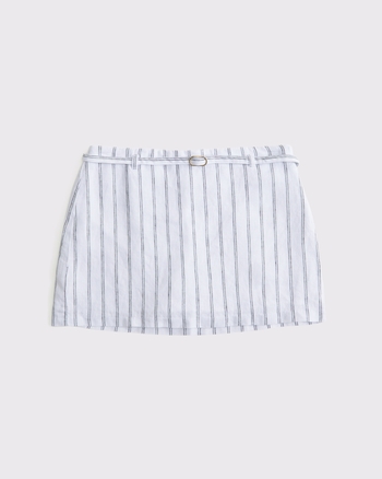 Mid Rise Premium Linen Belted Mini Skort from Abercrombie & Fitch - $22.97