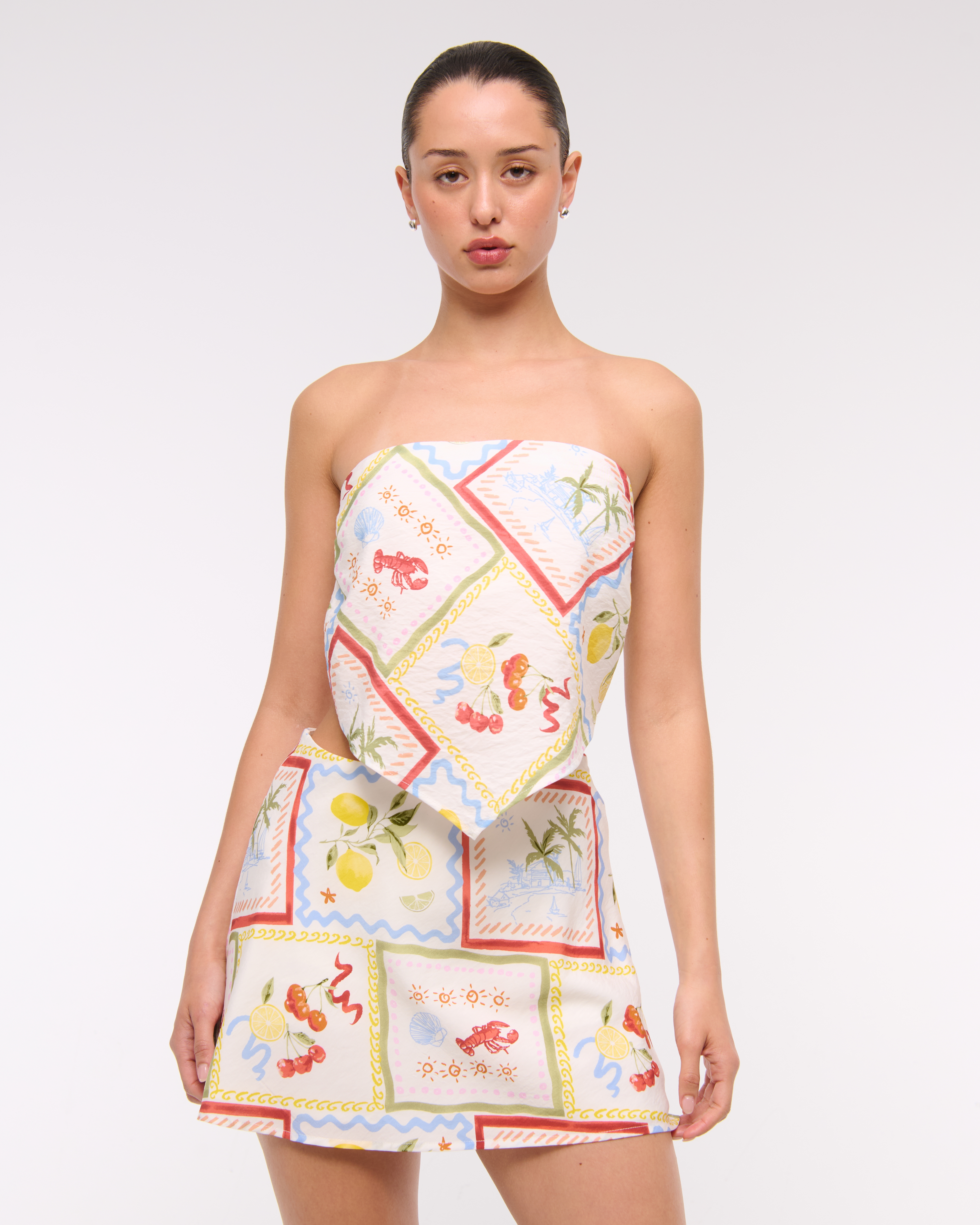 Abercrombie & Fitch The A&f Sienna Mini Skort In Animal Print