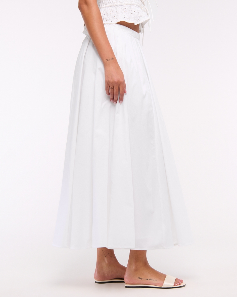 Mid Rise Maxi Skirt