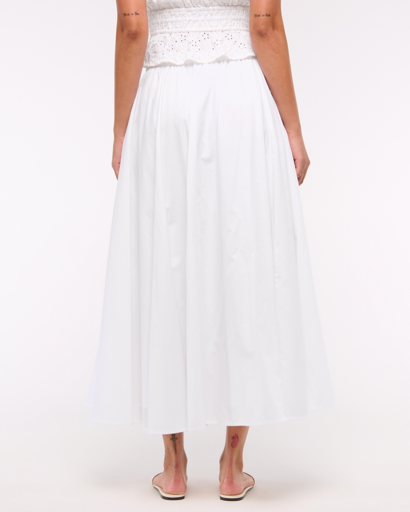 Mid Rise Maxi Skirt
