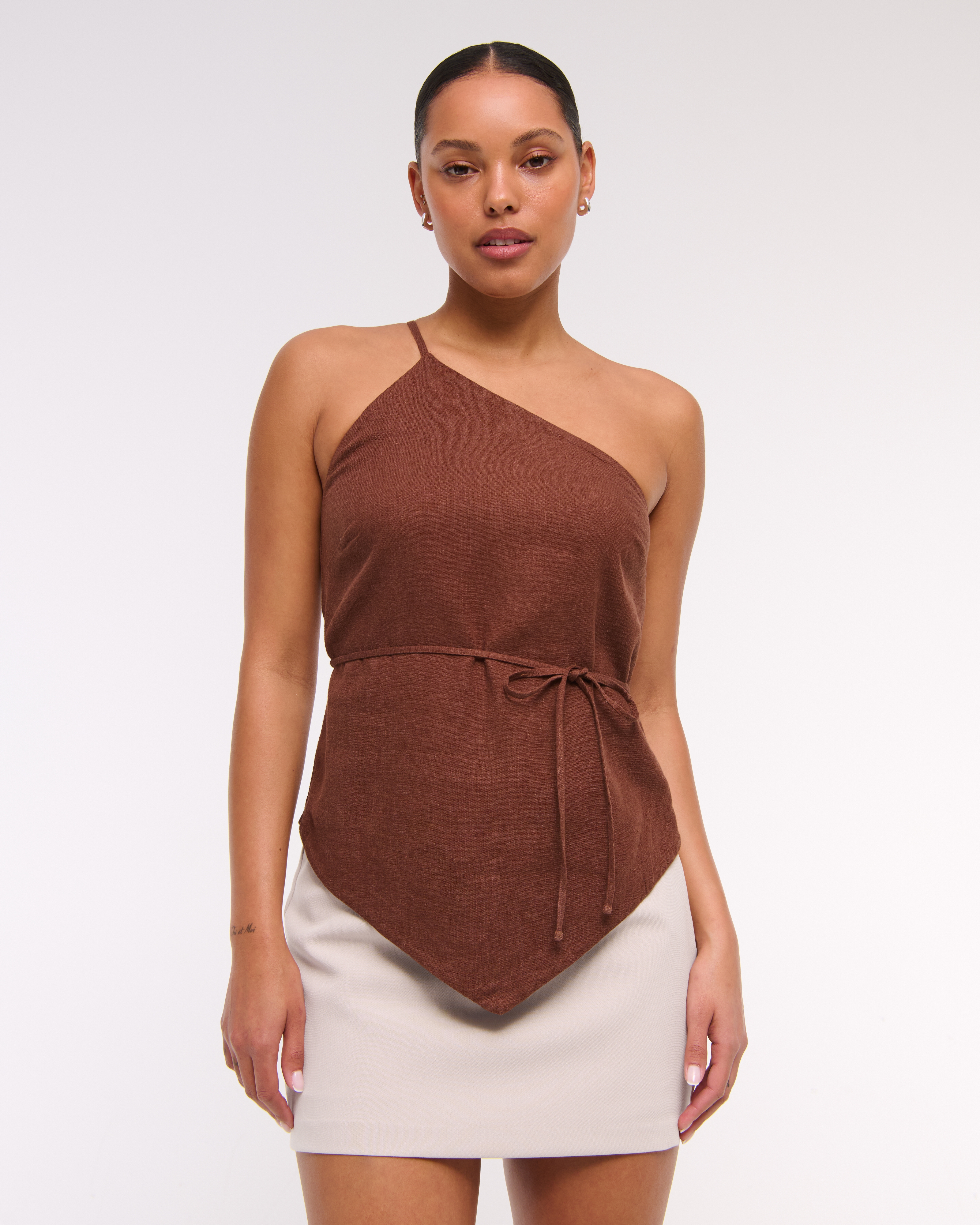 Abercrombie & Fitch The A&f Scarlett Suiting Mini Skort In Gray