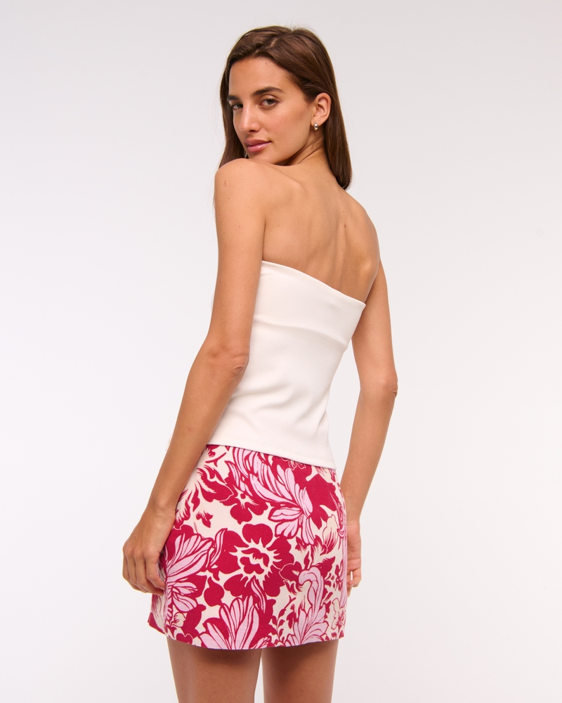 The A&F Scarlett Linen-Blend Mini Skort
