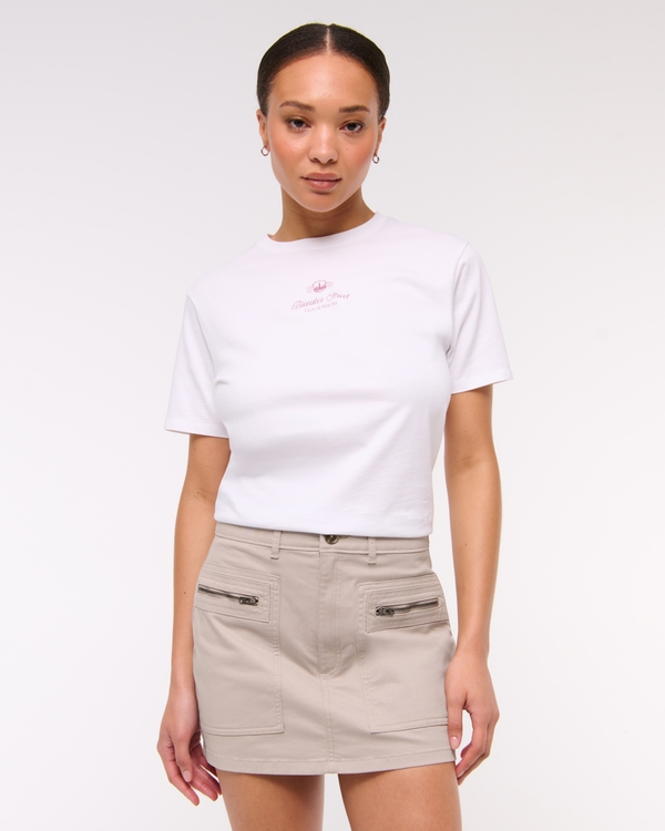 Abercrombie & Fitch スカート セット レース XS ウィメンズ ハイライズ レース & サテン ミニスコート