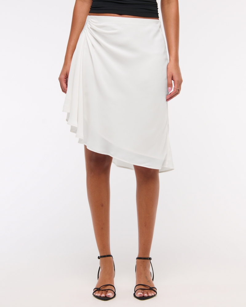 Low Rise Asymmetrical Hem Mini Skirt