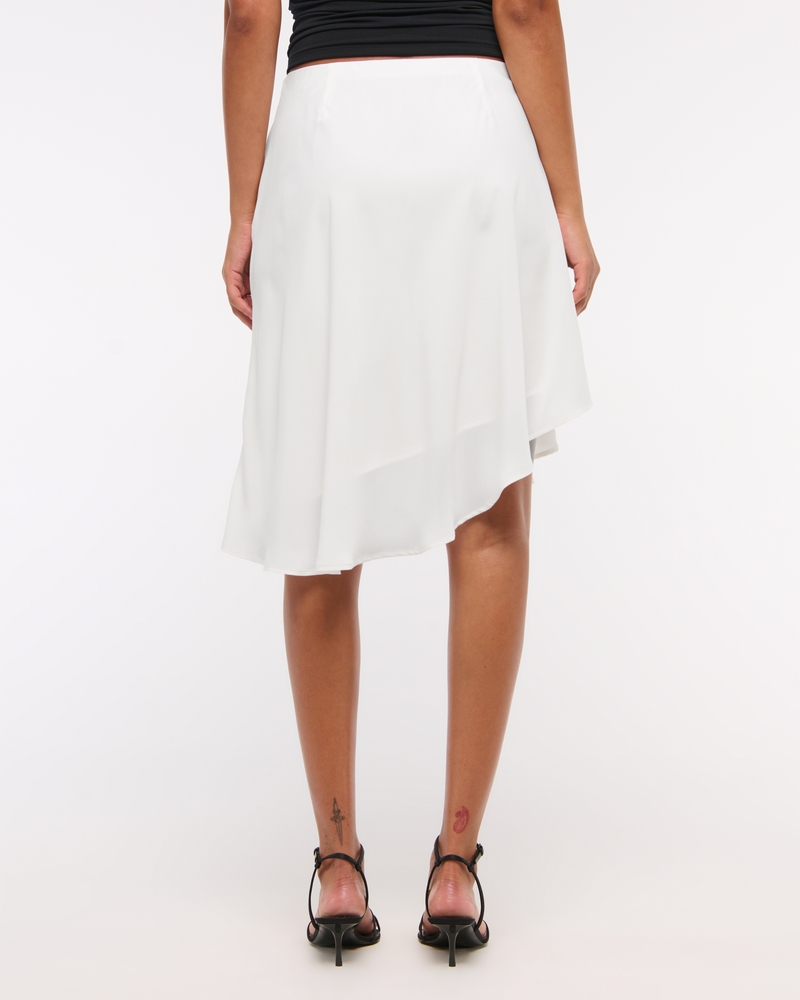 Low Rise Asymmetrical Hem Mini Skirt